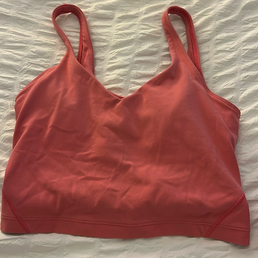 Lululemon align bra size 6 
Coral color